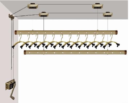 阳台升降晾衣架钢丝绳更换